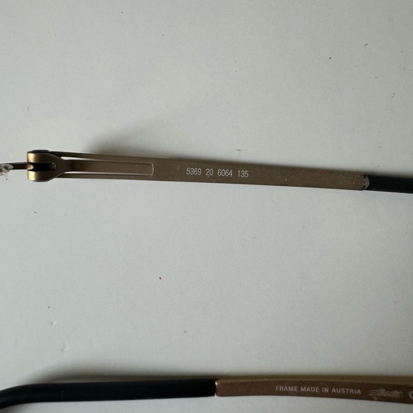 Silhouette glasses chassis matte gold and black - Picture 4 of 5